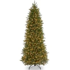 6.5 Ft. Pre-Lit Feel Real® Jersey Fraser Fir Pencil Slim Artificial Christmas Tree, Clear Lights 9 6.5 Ft. Pre-Lit Feel Real® Jersey Fraser Fir Pencil Slim Artificial Christmas Tree, Clear Lights -Christmas Designers Store 28904 PEJF1 362 65 1