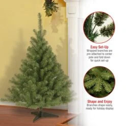 4 Ft. Unlit Kincaid Spruce Artificial Christmas Tree -Christmas Designers Store D040071S 16