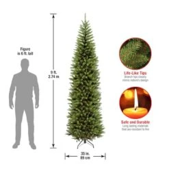 9ft. Unlit Kingswood® Fir Pencil Artificial Christmas Tree 16 9ft. Unlit Kingswood® Fir Pencil Artificial Christmas Tree -Christmas Designers Store D205088S 16