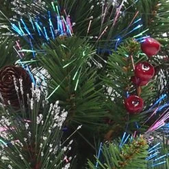 2ft. Fiber Optic Color Changing Ice Crestwood Artificial Christmas Tree With Silver Bristle 10 2ft. Fiber Optic Color Changing Ice Crestwood Artificial Christmas Tree With Silver Bristle -Christmas Designers Store D206309S 13