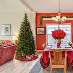 6ft. Pre-Lit Aspen Spruce Artificial Christmas Tree, Multicolor Lights -Christmas Designers Store D228338S 12