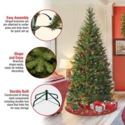 6ft. Pre-Lit Aspen Spruce Artificial Christmas Tree, Multicolor Lights -Christmas Designers Store D228338S 16