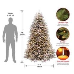 7ft. Pre-Lit Dunhill® Fir Artificial Christmas Tree, Clear Lights 14 7ft. Pre-Lit Dunhill® Fir Artificial Christmas Tree, Clear Lights -Christmas Designers Store D228350S 15