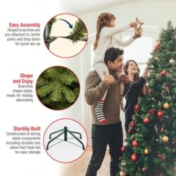 7ft. Pre-Lit Dunhill® Fir Artificial Christmas Tree, Clear Lights 15 7ft. Pre-Lit Dunhill® Fir Artificial Christmas Tree, Clear Lights -Christmas Designers Store D228350S 16