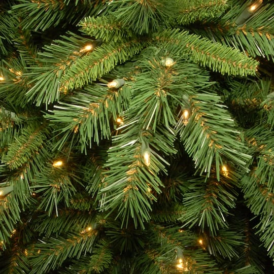 6.5ft. Pre-Lit Tiffany Fir Slim Tree, Clear Lights 6 6.5ft. Pre-Lit Tiffany Fir Slim Tree, Clear Lights - Image 4