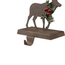 Glitzhome® 6.5" Reindeer Stocking Holder -Christmas Designers Store D231666S 4
