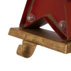 Glitzhome® 7.5" Marquee LED Star Stocking Holder 16 Glitzhome® 7.5" Marquee LED Star Stocking Holder -Christmas Designers Store D231687S 6