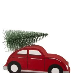 Glitzhome® 6" Red Car & Truck Stocking Holder Set -Christmas Designers Store D231694S 3