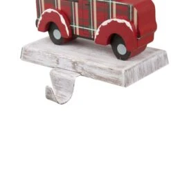 Glitzhome® 6" Red Car & Truck Stocking Holder Set -Christmas Designers Store D231694S 5