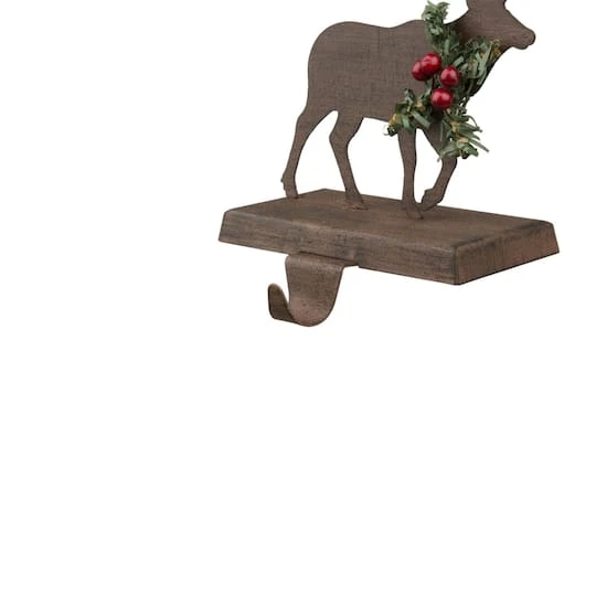 Glitzhome® 6.5" Reindeer Stocking Holder Set 7 Glitzhome® 6.5" Reindeer Stocking Holder Set - Image 5