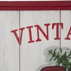 Glitzhome® 18" Wooden Truck Wall Décor -Christmas Designers Store D231746S 4