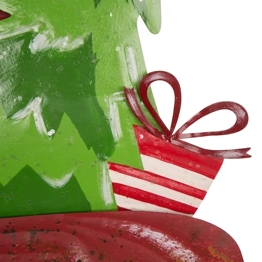 Glitzhome® 32" Christmas Rusty Metal Truck Yard Stake 8 Glitzhome® 32" Christmas Rusty Metal Truck Yard Stake - Image 6