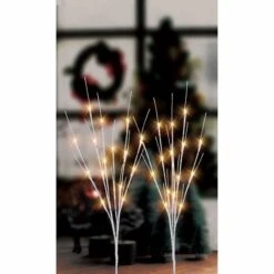 Northlight LED White Burch Branches Set -Christmas Designers Store D236747S 4