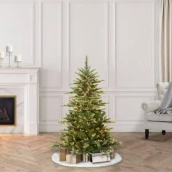 4.5ft. Pre-Lit Aspen Fir Artificial Christmas Tree, Clear Lights 15 4.5ft. Pre-Lit Aspen Fir Artificial Christmas Tree, Clear Lights -Christmas Designers Store D248236S 26