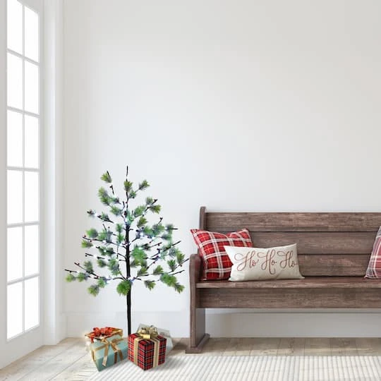 3ft. Pre-Lit Twig Tree, White LED Twinkle Lights 6 3ft. Pre-Lit Twig Tree, White LED Twinkle Lights - Image 4