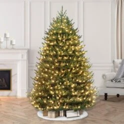 7.5ft. Pre-Lit Canadian Balsam Fir Artificial Christmas Tree, Clear LED Lights -Christmas Designers Store D248447S 26