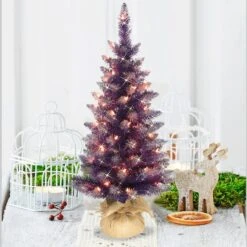 3ft. Pre-Lit Fashion Artificial Christmas Tree, Clear Lights -Christmas Designers Store D248522S 2