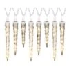 8ct. Classic White Shooting Star® Icicle LED String Lights -Christmas Designers Store D249835S 1