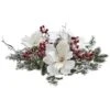 17" Frosted Magnolia & Berry Artificial Arrangement Candelabrum 2 17" Frosted Magnolia & Berry Artificial Arrangement Candelabrum -Christmas Designers Store D251229S 11