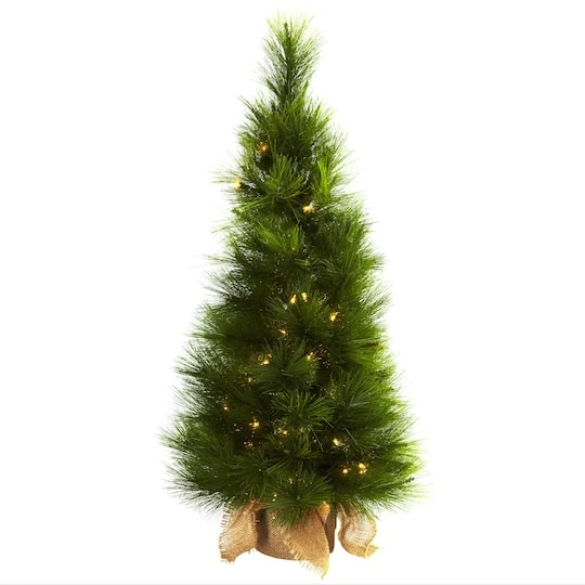 3ft. Pre-Lit Artificial Christmas Tree, Clear Lights 4 3ft. Pre-Lit Artificial Christmas Tree, Clear Lights - Image 2