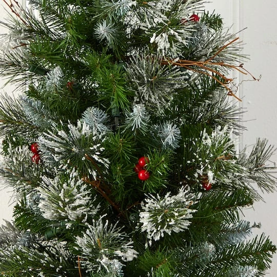 3ft. Pre-Lit Artificial Christmas Tree With Berries, Clear Lights 8 3ft. Pre-Lit Artificial Christmas Tree With Berries, Clear Lights - Image 6