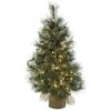3ft. Pre-Lit Frosted Artificial Christmas Tree With Pinecones, Clear Lights 1 3ft. Pre-Lit Frosted Artificial Christmas Tree With Pinecones, Clear Lights -Christmas Designers Store D251277S 11