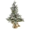 2.5ft. Unlit Flocked Artificial Christmas Tree With Pinecones -Christmas Designers Store D251299S 1