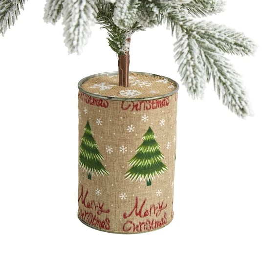 2.5ft. Unlit Flocked Christmas Artificial Christmas Tree 7 2.5ft. Unlit Flocked Christmas Artificial Christmas Tree - Image 5