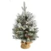 2ft. Pre-Lit Flocked Pinecones & Berries Artificial Christmas Tree With Clear LED Lights 1 2ft. Pre-Lit Flocked Pinecones & Berries Artificial Christmas Tree With Clear LED Lights -Christmas Designers Store D251303S 1