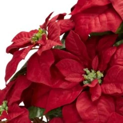22" Potted Poinsettia With Decorative Planter -Christmas Designers Store D252170S 12