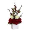24" Potted Hydrangea, Rose & Berry Arrangement 2 24" Potted Hydrangea, Rose & Berry Arrangement -Christmas Designers Store D252171S 11