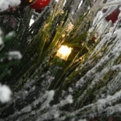 18" Snowy Bedford Urn Filler With Battery Operated LED Lights 12 18" Snowy Bedford Urn Filler With Battery Operated LED Lights -Christmas Designers Store D252347S 3