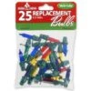 Multicolor Replacement Bulbs, 25ct. 1 Multicolor Replacement Bulbs, 25ct. -Christmas Designers Store D252352S 1