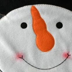 Holiday Snowman Bathroom Seat & Floor Cover Set -Christmas Designers Store D252357S 3