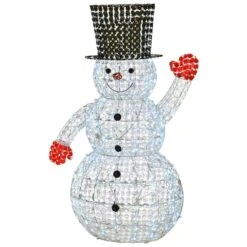 5ft. LED Crystal Bead Snowman -Christmas Designers Store D252589S 1 1