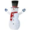 6ft. Snowman Decoration With White LED Lights -Christmas Designers Store D252595S 1
