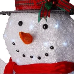 6ft. Snowman Decoration With White LED Lights -Christmas Designers Store D252595S 3