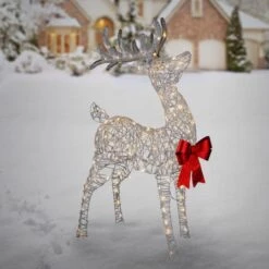 4ft. LED Blinking Standing Buck 8 4ft. LED Blinking Standing Buck -Christmas Designers Store D252596S 2