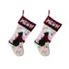 Glitzhome® 21" LED Cat Christmas Stockings, 2ct. -Christmas Designers Store D252863S 1