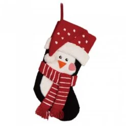 Glitzhome® 19" Penguin Christmas Stockings, 2ct. 9 Glitzhome® 19" Penguin Christmas Stockings, 2ct. -Christmas Designers Store D252867S 3