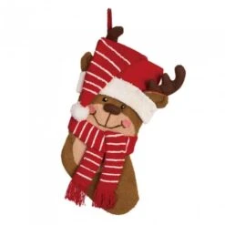 Glitzhome® 19" Reindeer Stockings, 2ct. 9 Glitzhome® 19" Reindeer Stockings, 2ct. -Christmas Designers Store D252869S 3