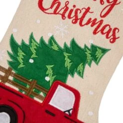 Glitzhome® 21" Truck & Tree Christmas Stockings, 2ct. -Christmas Designers Store D252872S 6