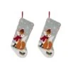 Glitzhome® 20" Fox Christmas Stockings, 2ct. 2 Glitzhome® 20" Fox Christmas Stockings, 2ct. -Christmas Designers Store D252873S 1