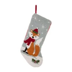 Glitzhome® 20" Fox Christmas Stockings, 2ct. -Christmas Designers Store D252873S 3
