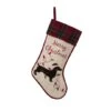 Glitzhome® 21" Dachshund Fabric Christmas Stocking -Christmas Designers Store D252946S 1