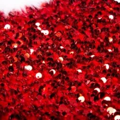 Glitzhome® 21" Red Sequin Christmas Stocking -Christmas Designers Store D252961S 5