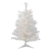 Northlight 2ft. Pre-Lit White Medium Artificial Christmas Tree, Clear LED Lights 2 Northlight 2ft. Pre-Lit White Medium Artificial Christmas Tree, Clear LED Lights -Christmas Designers Store D253645S 1