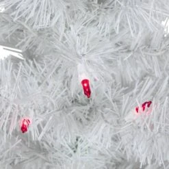 Northlight 3ft. Pre-Lit White Iridescent Pine Artificial Christmas Tree, Pink Lights 17 Northlight 3ft. Pre-Lit White Iridescent Pine Artificial Christmas Tree, Pink Lights -Christmas Designers Store D253654S 14