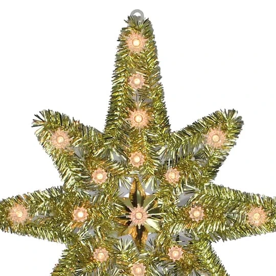 Northlight 21" Gold Lighted Star Of Bethlehem Tree Topper 8 Northlight 21" Gold Lighted Star Of Bethlehem Tree Topper - Image 6