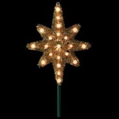 Northlight 21" Gold Lighted Star Of Bethlehem Tree Topper 11 Northlight 21" Gold Lighted Star Of Bethlehem Tree Topper -Christmas Designers Store D253701S 2